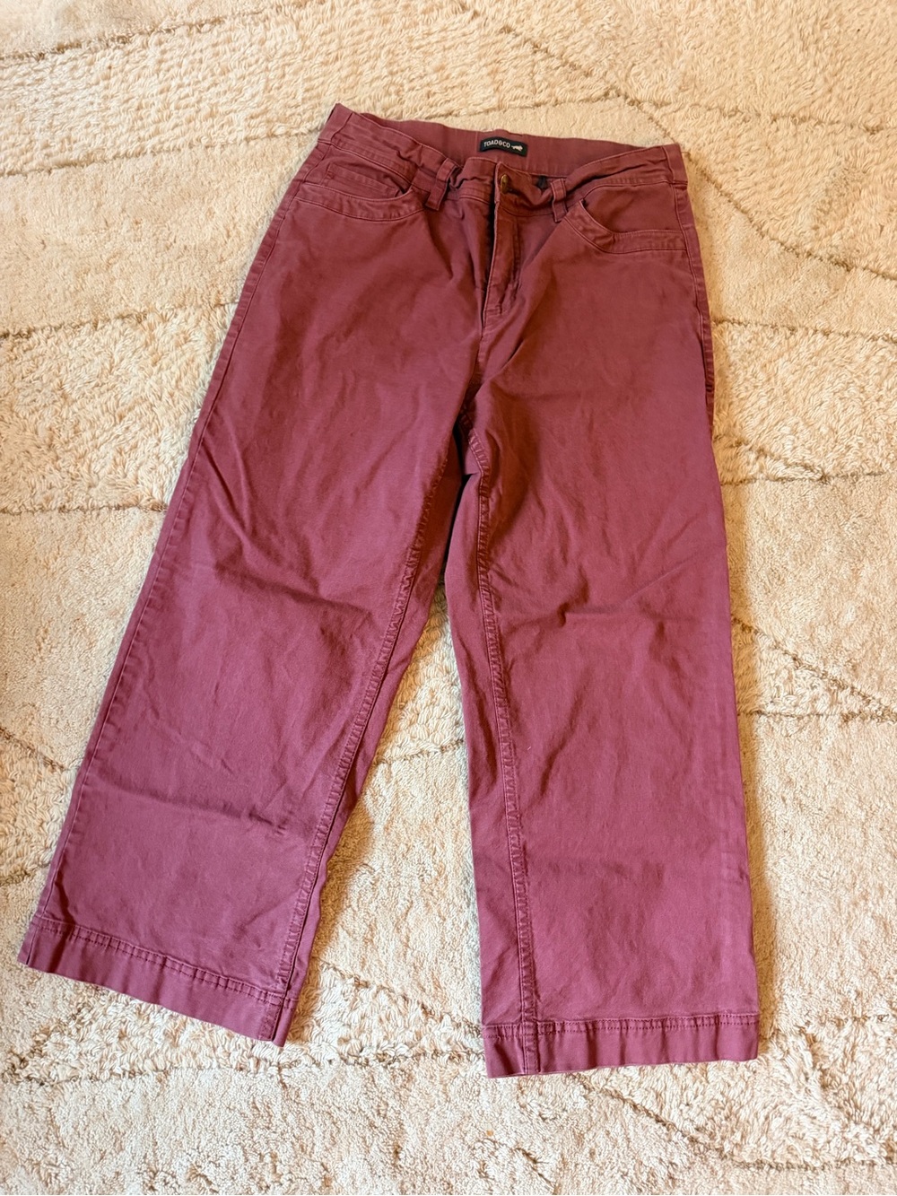 Toad&Co Wide-Leg Jeans in Dusty Rose Mauve